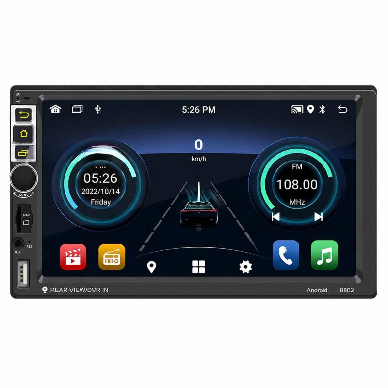 منتج قياسي نافذة GPS ذكي عبور الحدود بشاشة أندرويد كبيرة مقاس 7 بوصة مع CarPlay لاسلكي وفيديو عكسي عالي الدقة، 7 بوصات 1+16 جيجا بايت - Image 1