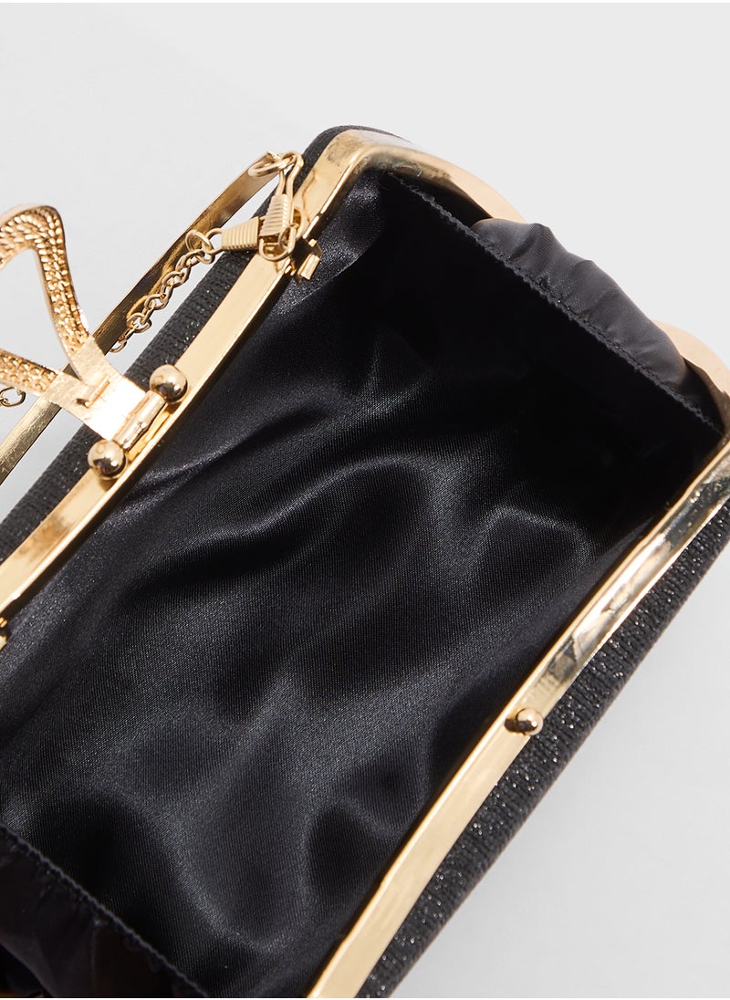 Ella Limited Edition Ladies Sparkly Clutch Bag  - Image 5
