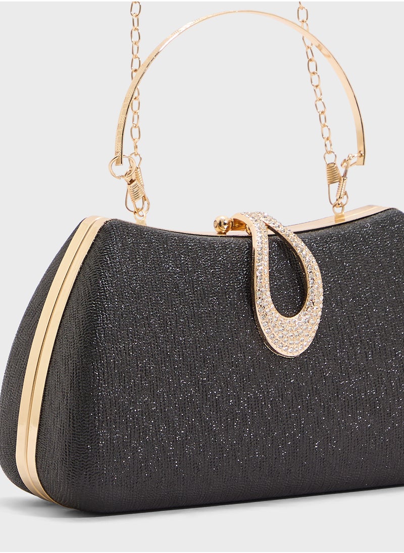 Ella Limited Edition Ladies Sparkly Clutch Bag  - Image 4