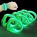 M.best Mbest 8pcs LED Light Up Bracelets Glow Flashing Wristbands Glow in The Dark Party Supplies for Wedding Raves Concert CampingSporting Events Party Green - Image 2