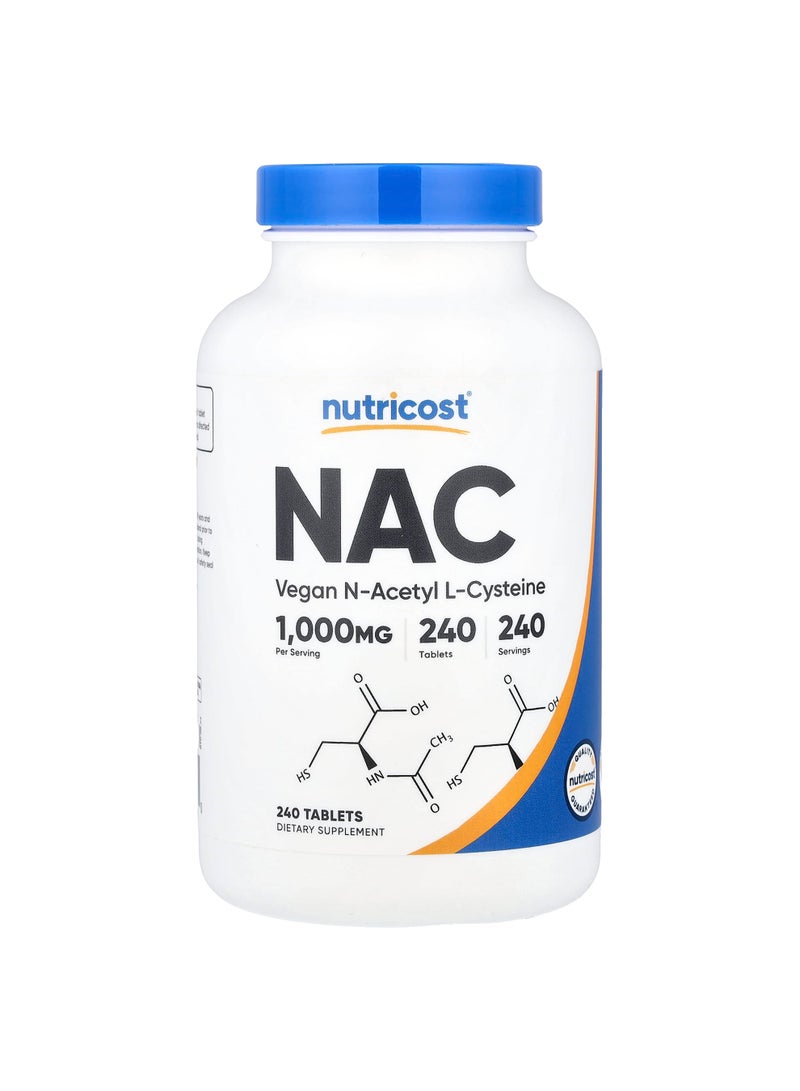 Nutricost NAC, 1,000 mg, 240 Tablets