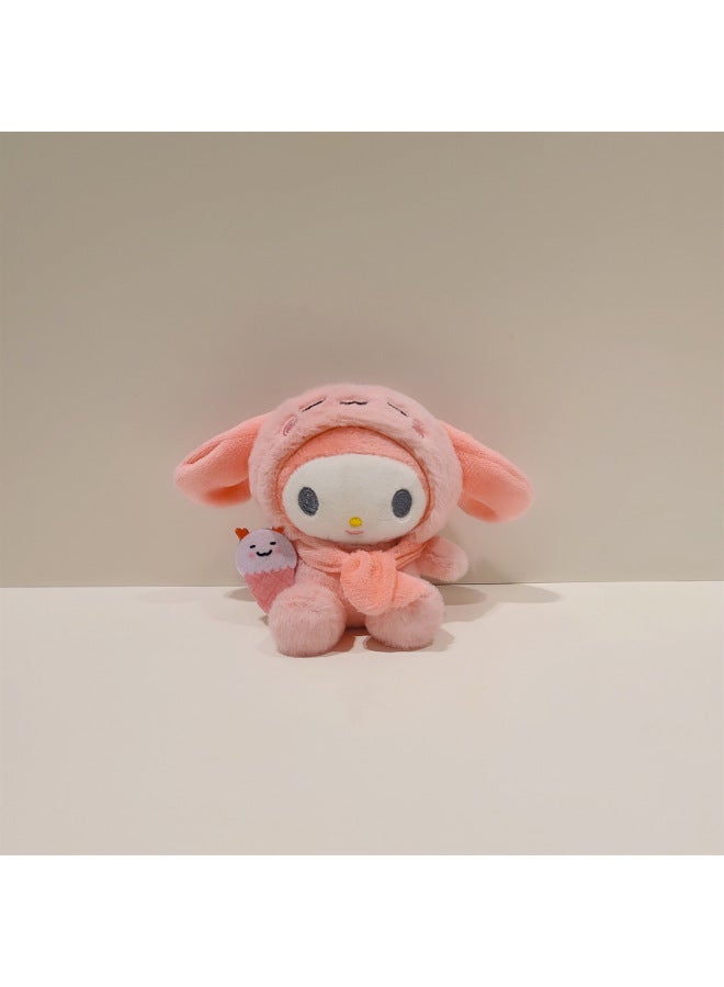 4 Inch Doll Sanlio Kulomi Plush Toy Merlot Hello Kitty Pendant Keychain Doll Doll Batch-Specifications:No. 34 (24 Pcs/pack) (please Place Your Order In Multiples Of 24)-Color:4inch (10cm-12cm)