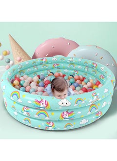 Jasonwell Inflatable Baby Kiddie Pool - Kids Paddling Pool Toddler Baby Swimming Pool Blow Up Ball Pit Pool Infant Wading Pool For Backyard (51In Unicorn)  - Image 4