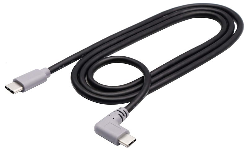 zdyCGTime USB Type-C Extender Cable Right & Left 90 Degree Angle USB 2.0 Type C Male to Male Data Sync and Charging Cable for MacBook & Tablet & Smartphone and More Type C USB Devices(1M/3ft Type c) - Image 4