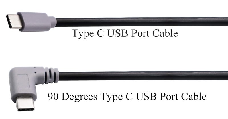 zdyCGTime USB Type-C Extender Cable Right & Left 90 Degree Angle USB 2.0 Type C Male to Male Data Sync and Charging Cable for MacBook & Tablet & Smartphone and More Type C USB Devices(1M/3ft Type c) - Image 3