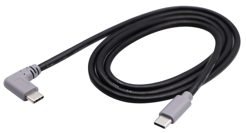 zdyCGTime USB Type-C Extender Cable Right & Left 90 Degree Angle USB 2.0 Type C Male to Male Data Sync and Charging Cable for MacBook & Tablet & Smartphone and More Type C USB Devices(1M/3ft Type c) - Image 1