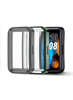 O Ozone [2 Pack] Protective Cover For Huawei Band 8 | Huawei Band 9,TPU Case with Screen Protector Full Screen Bumper Frame- Black/Army Green  - Image 1