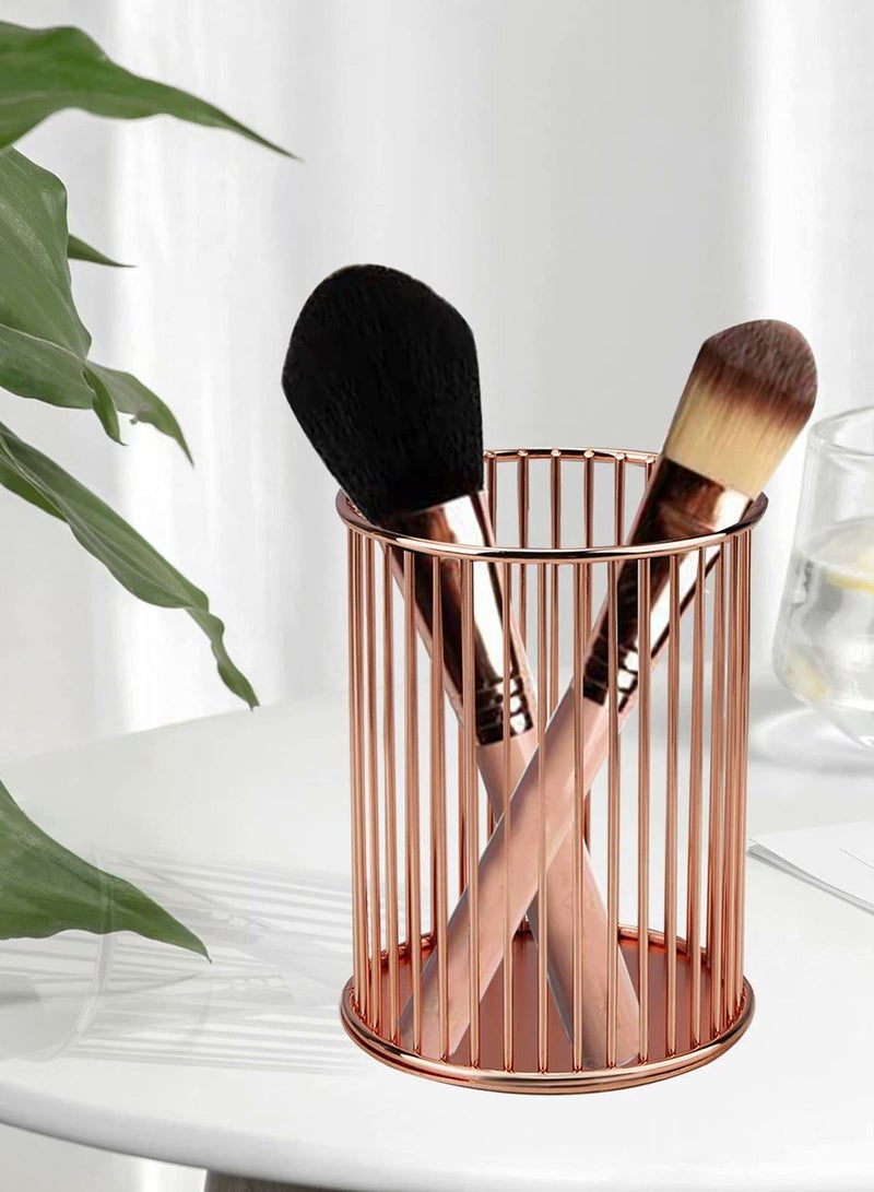 Zikra حامل أقلام، حوامل أقلام رصاص، كوب فرش مكياج، 2 قطعة حامل كوب فرش مكياج منظم، منظم لطيف للمكتب المنزلي، أدوات مكتبية - Image 3