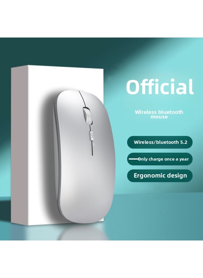 Generic - Wireless Mouse Charging Mute Bluetooth Dual-mode Home Office Laptop Desktop External Unlimited-Color:▓Dark Night Green/wireless Version [silent + Rechargeable] - Free Mouse Pad - Official Standard░ - Image 1