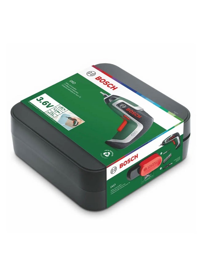 BOSCH Compact Cordless Screwdriver IXO (7th Generation; 3.6V; 2.0Ah; 5.5Nm; With Micro-USB Cable; Compatible with IXO-Collection Attachments; Screws up to 190 Screws; in Storage Box)-06039E0000 - Image 3