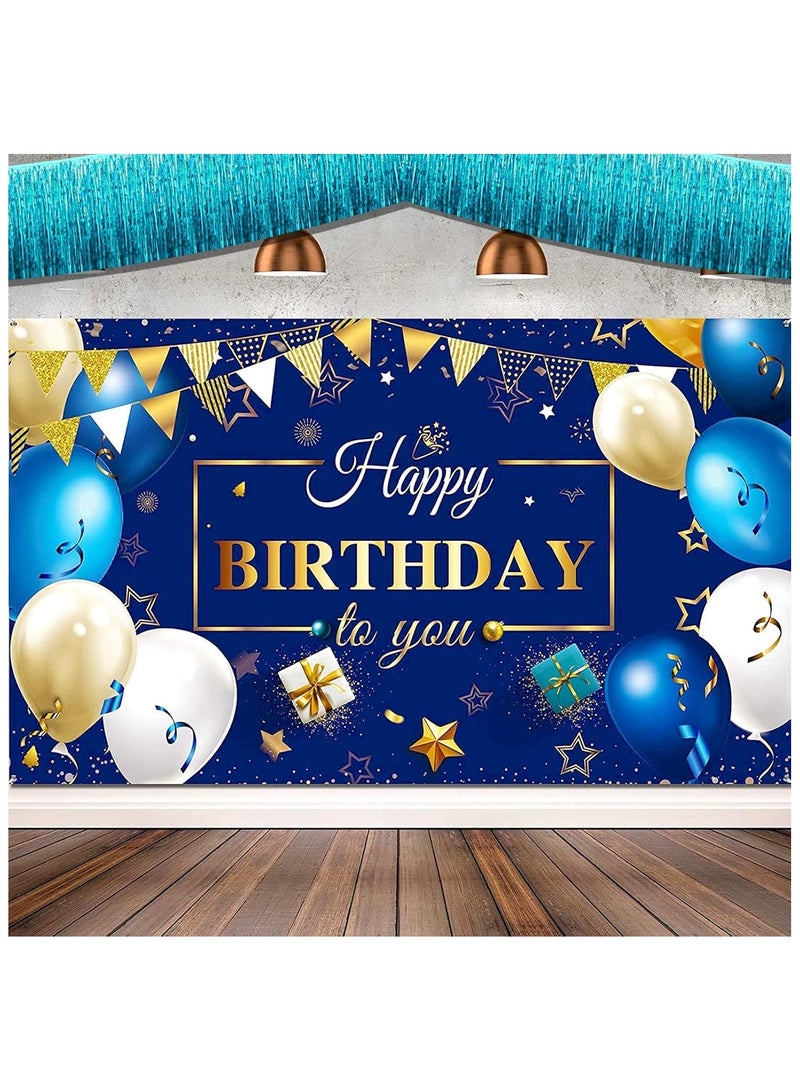 آنا 30*200 سم ديكور خلفية حفلة عيد ميلاد مع لافتات لامعة وشرائط توصيل 12 قطعة - Image 4