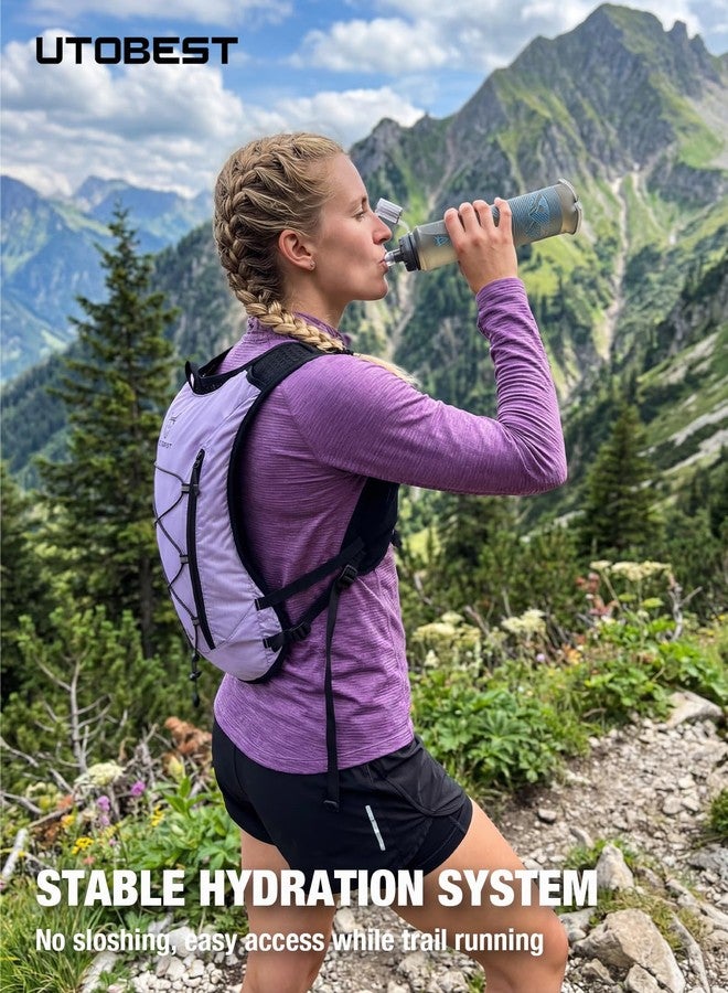 UTOBEST 10L Running Hydration Vest – Lightweight Trail Running Vest for Women & Men, Adjustable Marathon Backpack for Running (Black ML Vest Only) - Image 4