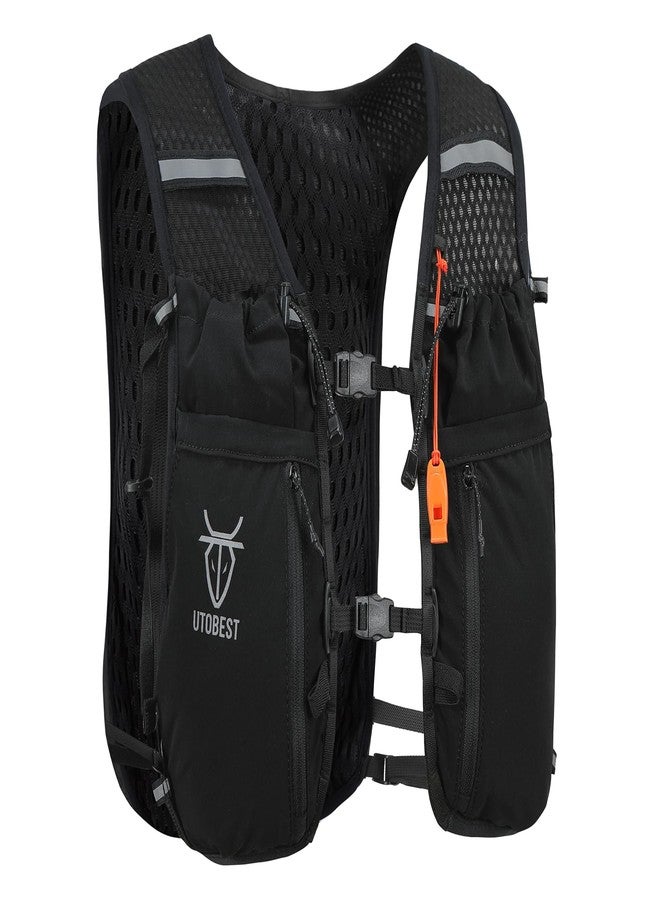 UTOBEST 10L Running Hydration Vest – Lightweight Trail Running Vest for Women & Men, Adjustable Marathon Backpack for Running (Black ML Vest Only) - Image 1