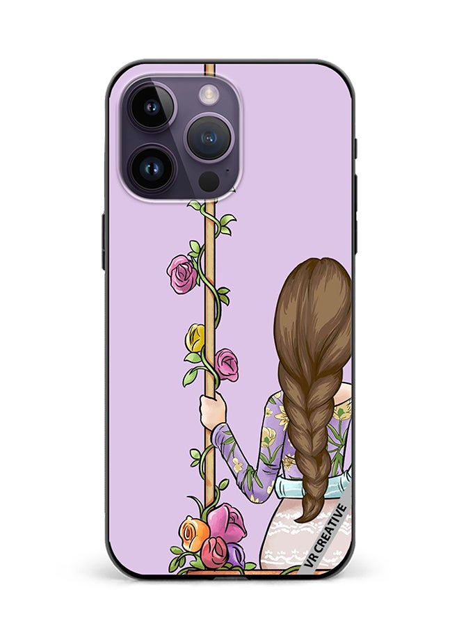 VR CREATIVE Protective Case Cover For Apple iPhone 15 Pro Max Beautiful Girl Looking Front Design Multicolour - Image 1