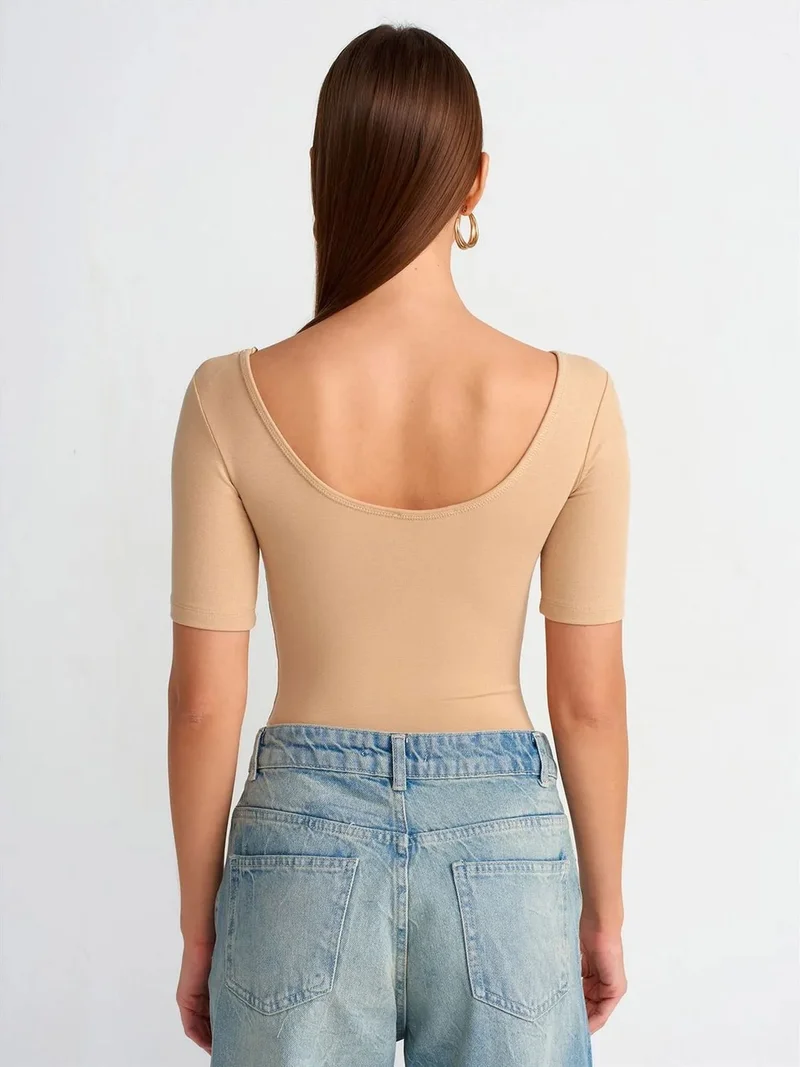 ديلفين Dilvin Women's Slim Fit Cotton Jersey Jumpsuit