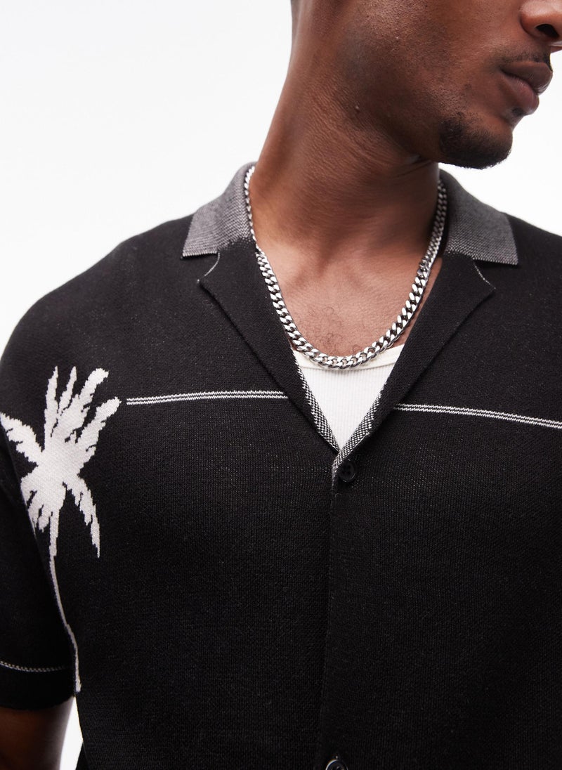 TOPMAN Palm Embroidery Polo - Image 3