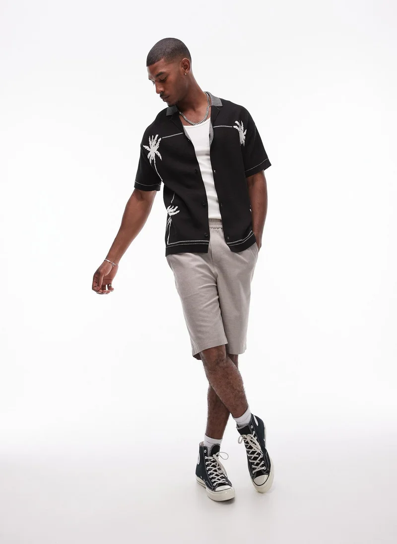 TOPMAN  Palm Embroidery Polo for Men | Best Price UAE