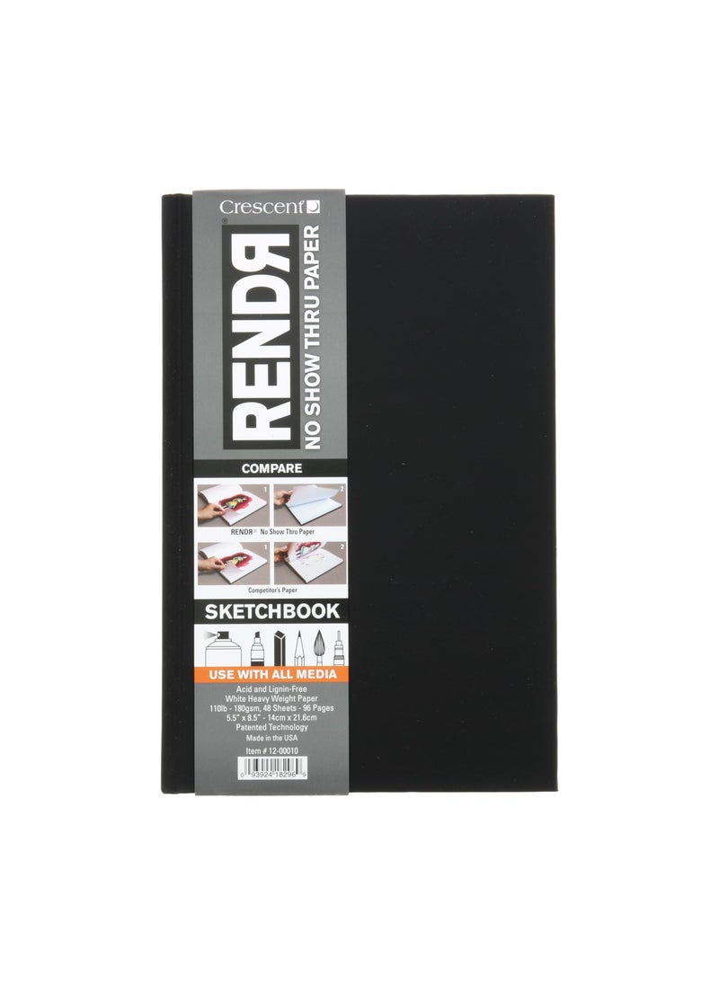 Crescent Creative Products Crescent Creative Products 1200010 55 85Inch RENDR Hardbound Sketchbook 55 x 85 