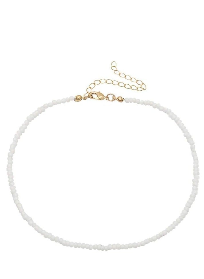 Lightweight beaded necklace for women and men summer vacation and beach jewelry 