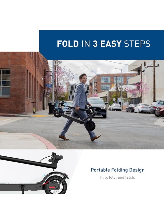 HIBOY - S2 Electric Scooter - 21.5cm-Solid-Tires - Up to 27 KM Long-Range,30 KM/H Portable Folding Commuting Scooter for Adults with Double Braking System and App (S2) - Image 1