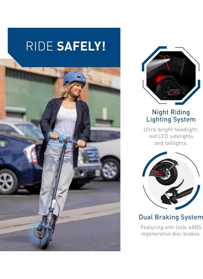 HIBOY - S2 Electric Scooter - 21.5cm-Solid-Tires - Up to 27 KM Long-Range,30 KM/H Portable Folding Commuting Scooter for Adults with Double Braking System and App (S2) - Image 1