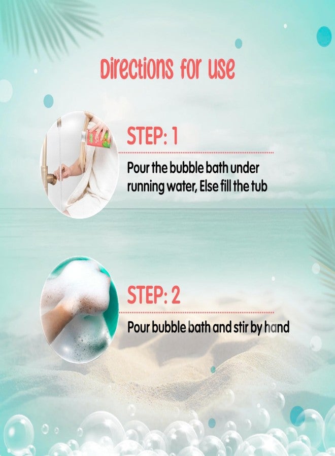 Puddles Kids Tear-Free Bubble Bath & Wash Duo (2 x 100 ml) | Aloe Vera & Coconut | Bloomy Buds & Beach Party | For Kids Age 2+ | Soothes, Cleanses & Nourishes | Paraben & SLS free, 100% Vegan - Image 4
