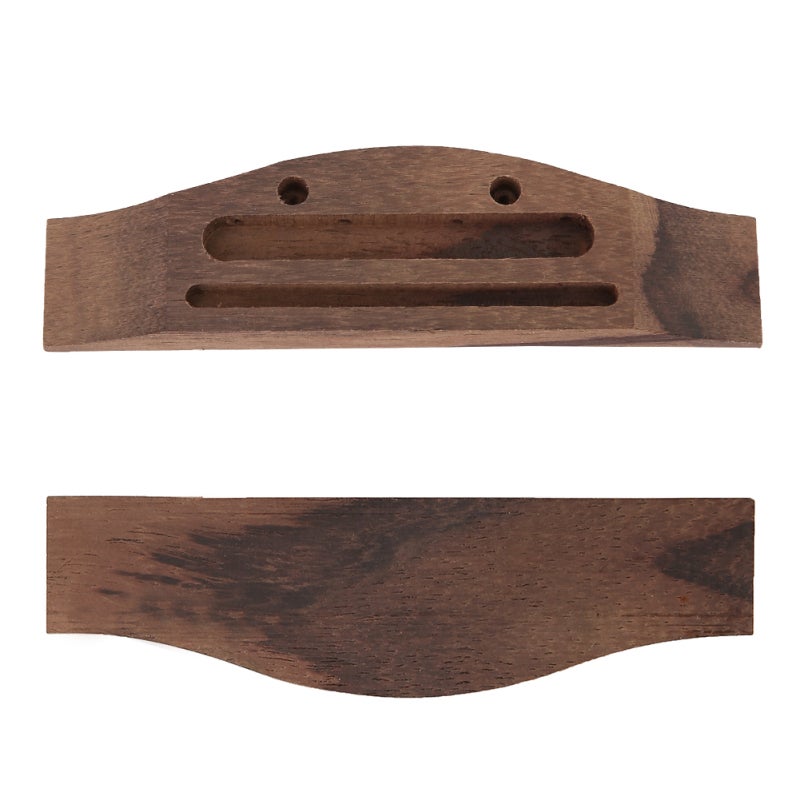 Ukulele Bridge Kit: 7.6*0.6*1.5cm Shell Bone Wood Set - Easy To Install Saddle Nut Replacement Parts for 4 String Ukulele Upgrade - Image 3