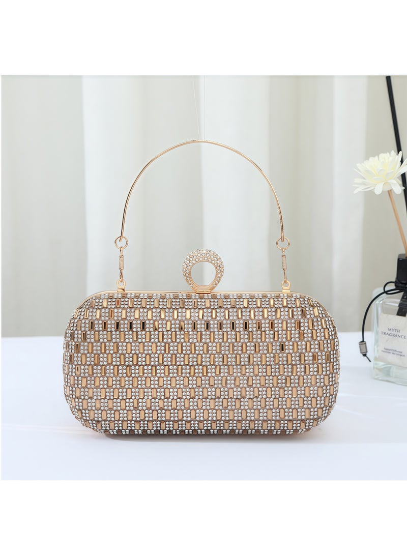 Tiokkss Elegant Shoulder Bag with Rhinestones - Versatile Women's Evening Clutch for Gala & Formal Dresses  - Image 2