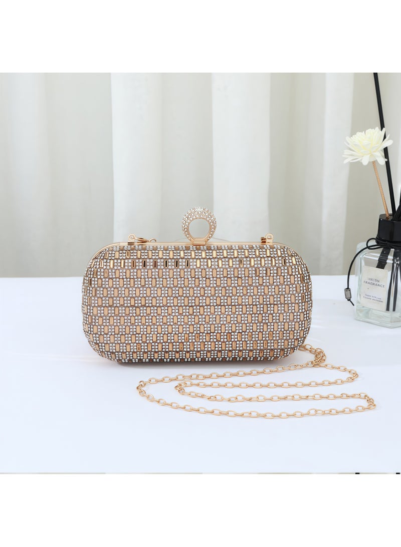 Tiokkss Elegant Shoulder Bag with Rhinestones - Versatile Women's Evening Clutch for Gala & Formal Dresses  - Image 3