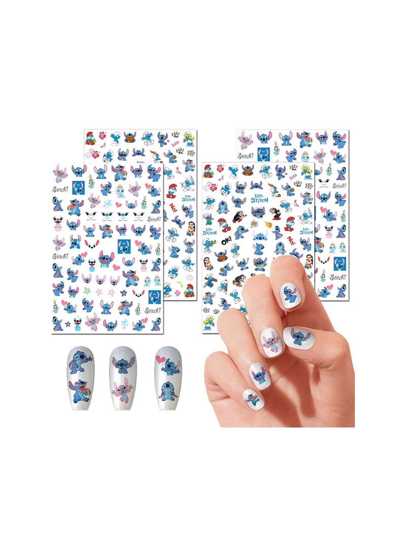 Generic - 4 water based nail sticker cards printed by Up to Date Egypt 01222143812 - Image 1