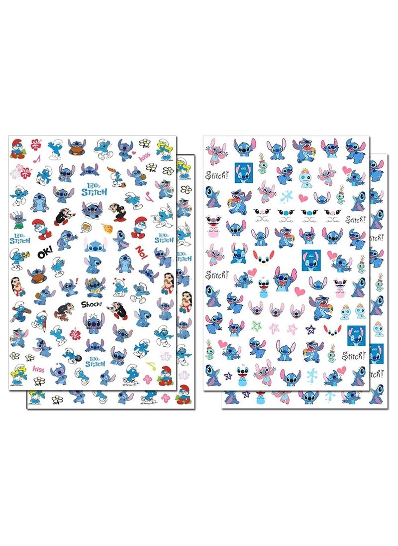 Generic - 4 water based nail sticker cards printed by Up to Date Egypt 01222143812 - Image 1