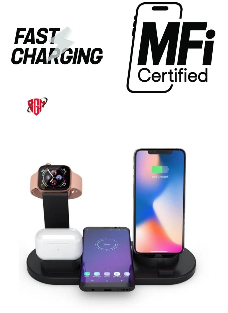 BGM - Professional Fast Wireless Charger for Apple iPhone/Android/Smartwatch and Air Pods - Image 1