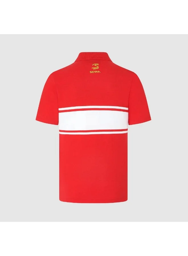 Ayrton Senna AS FW MENS LEGACY PATCHWORK POLO