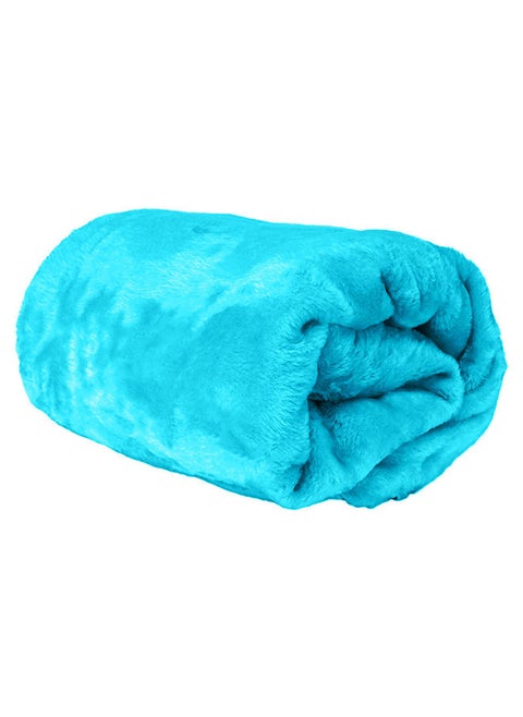 Single Micro Fleece Flannel Blanket 260 GSM Super Plush and Comfy Throw Blanket Size 150 x 200cm Turquoise