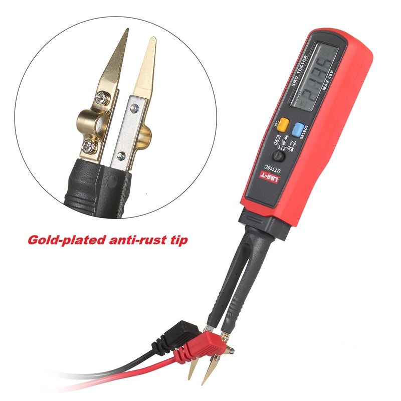 مقياس معلمات المقاوم والمكثف والديود (RCD) المختبر SMD ومقياس متعدد رقمي SMD LCD نطاق ذاتي - Image 5