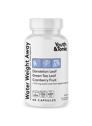 Youth & Tonic Natural Water Weight Away - Herbal Diuretic Pills for Bloating, Water Retention & Swelling Support for Women & Men - 60 Caps with Dandelion, Potassium, Green Tea & Apple Cider Vinegar - pzsku/ZD9D16680B873B1AEF3D4Z/45/1750743821/2becc53e-7f03-4787-a6b3-302d62ce2dfb
