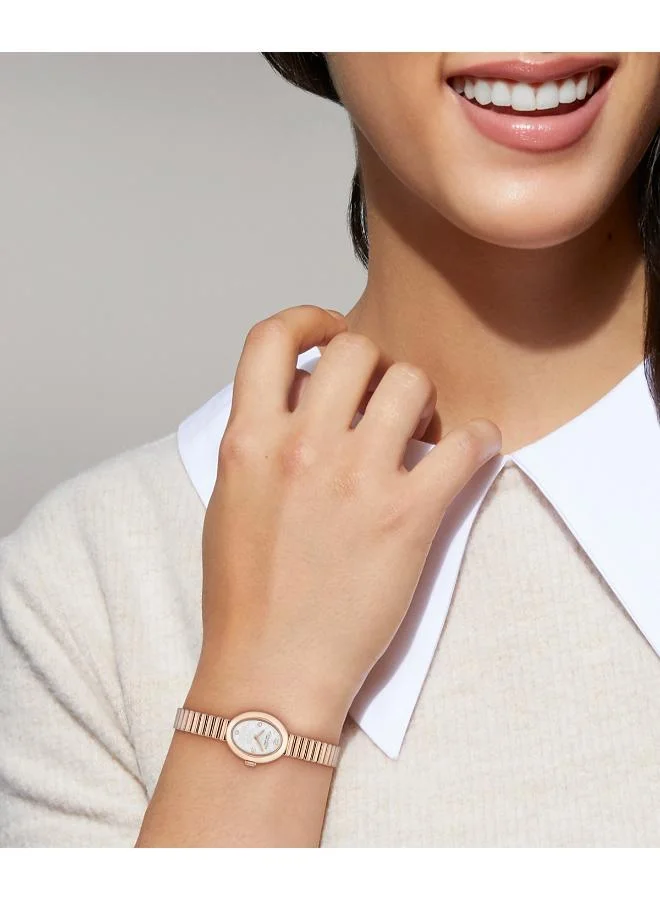 COACH  Coach Two Hand Quartz Movement Watch for Women SAMMY Collection with Rose Gold Colored Stainless Steel Bracelet - 14504572 for Women | Best Price UAE