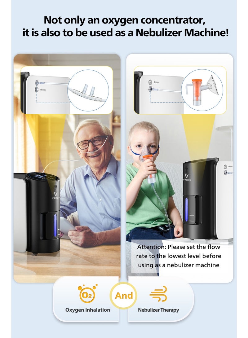 فارون مُكثّف أوكسجين فارون، معدل تدفق قابل للتعديل من 1 لتر إلى 7 لتر - Image 5