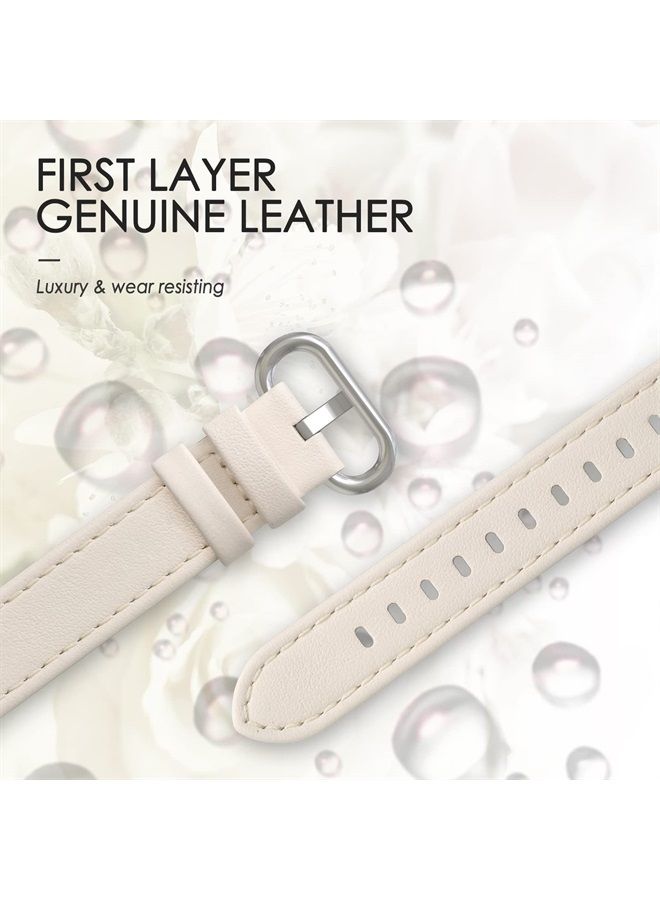 SWEES Leather Band Compatible for Apple Watch 38mm 40mm 41mm, Slim Thin Dressy Elegant Genuine Leather Strap Compatible for iWatch Series 8, 7, 6, 5, 4, 3, 2, 1, SE, Sport & Edition Women Ink - Image 2
