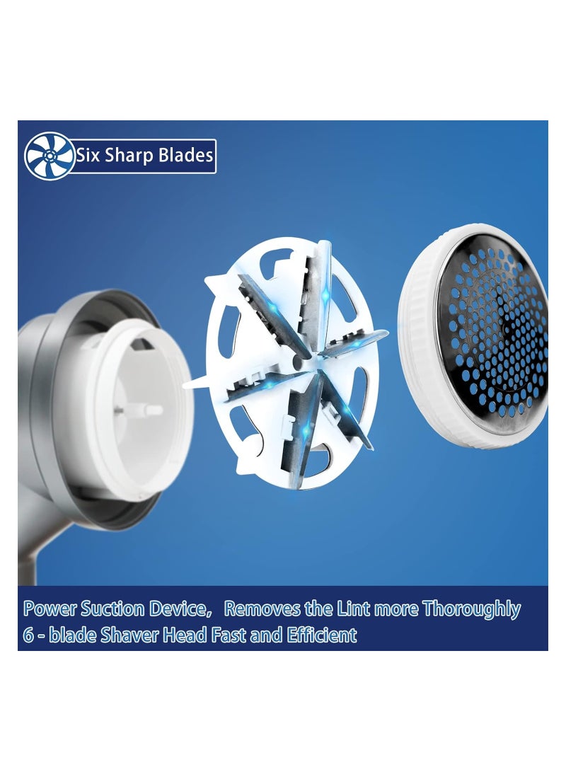 SOLARAE Fabric Shaver Defuzzer, Rechargeable Lint Remover, Portable Fuzz Remover Effectively Remove Fuzz and Hair Ball for Furniture Couch Carpet Curtain Clothes, Pills Pilling Trimmer - Image 3