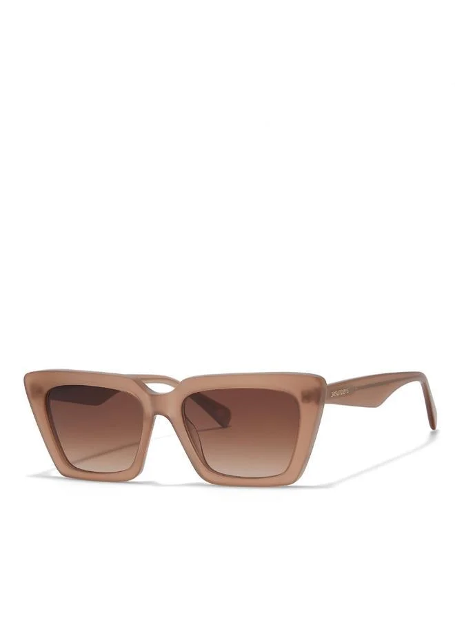 30Sundays 30SUNDAYS EMBER,Women Sunglasses, Cat Eye Sunglasses, UV Protection: UV400 (Beige,Brown)