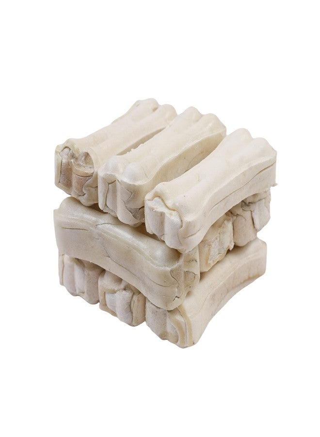 ADB CREATIONS Rawhide Bones for Dogs and Puppies Chicken Flavour Delicious Treats 3 Inch Calcium Chew Bone All Life Stages/Helps in Strengthen Bones and Teeth with Nutritional Benefits - 5 Pieces - Image 3