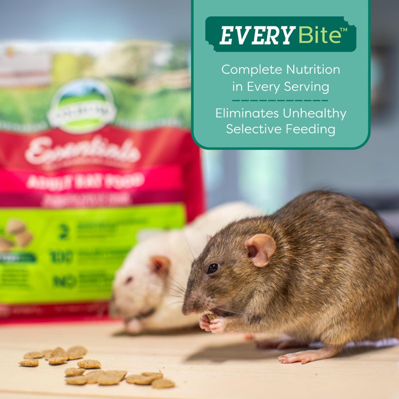 Oxbow Essentials Rat Food, Pet Food for Adult Rats, All-Natural Vitamin & Mineral Rich Formula, Veterinarian Recommended, Oxbow, Rodent Pellets, Made in USA, No Artificials, 3 lb. Bag - Image 5