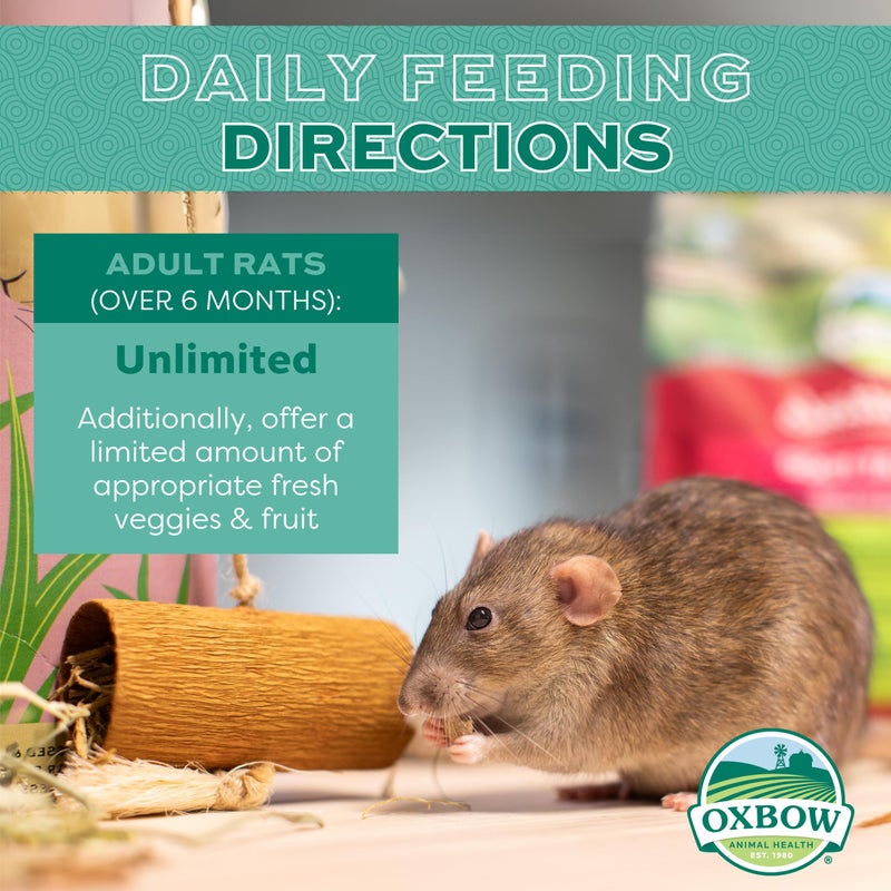 Oxbow Essentials Rat Food, Pet Food for Adult Rats, All-Natural Vitamin & Mineral Rich Formula, Veterinarian Recommended, Oxbow, Rodent Pellets, Made in USA, No Artificials, 3 lb. Bag - Image 3