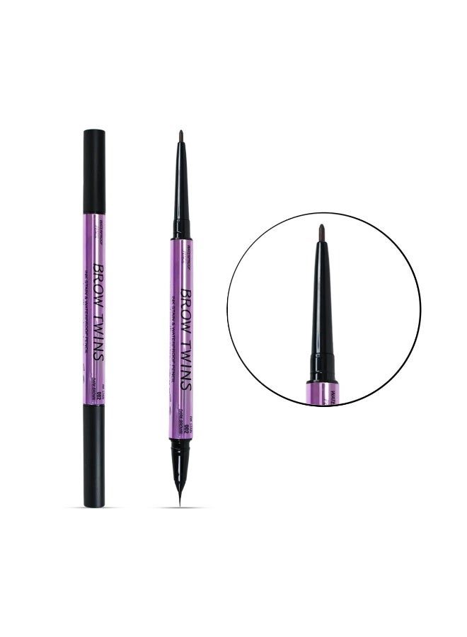 romantic key Waterproof Long Lasting Eyebrow Pencil  Dark Brown - Image 2