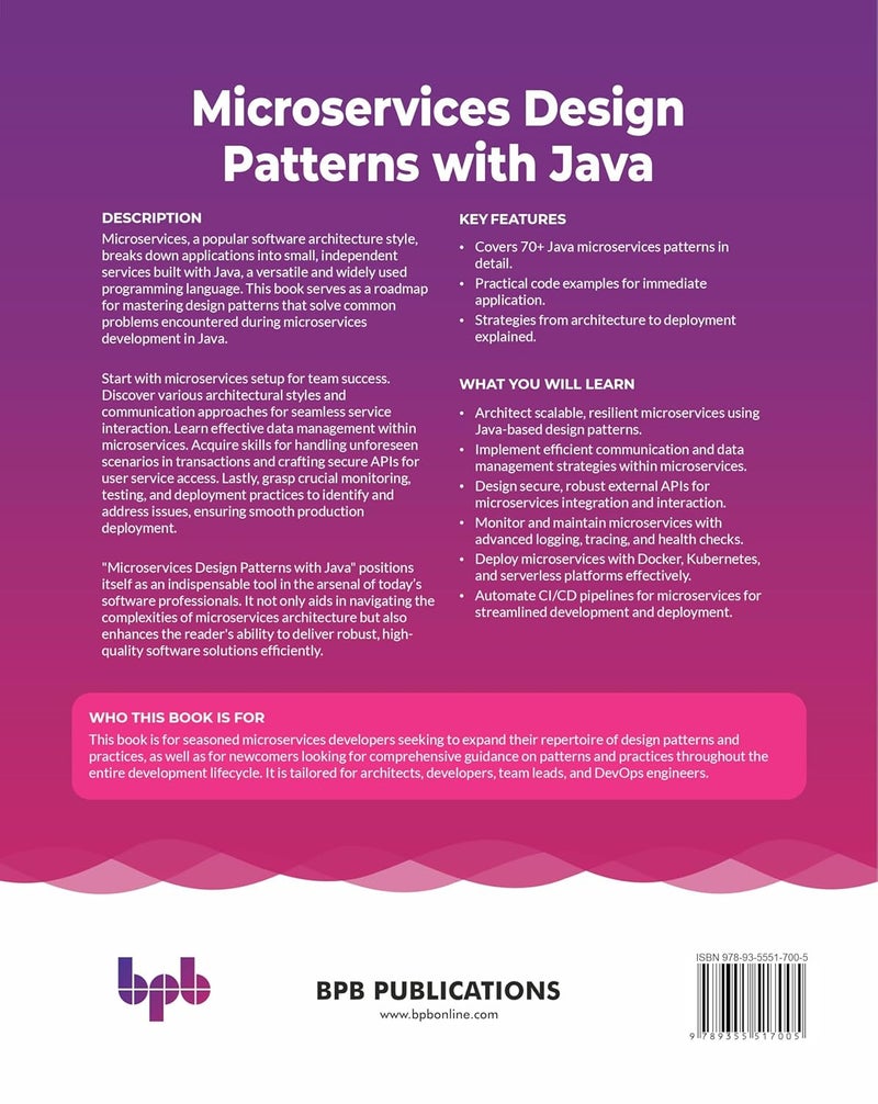 Microservices Design Patterns with Java: 70+ patterns for designing, building, and deploying microservices - Image 2