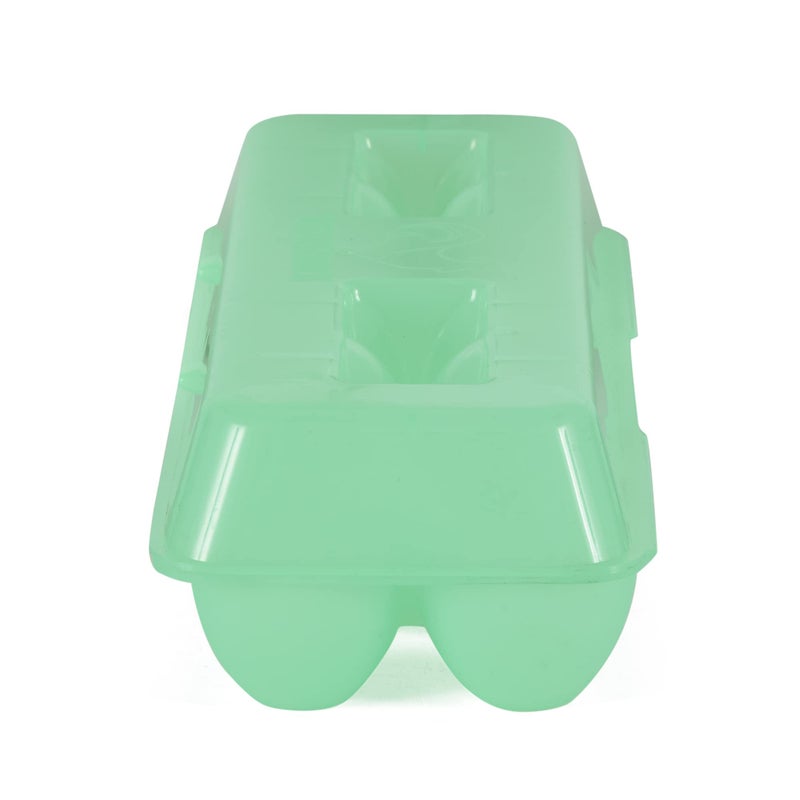 Tuff Stuff TS-ETS12 Reusable Carrier Washable Storage Container Empty Plastic Chicken Egg Carton Tray with Lid, 12 Eggs, Green - Image 2