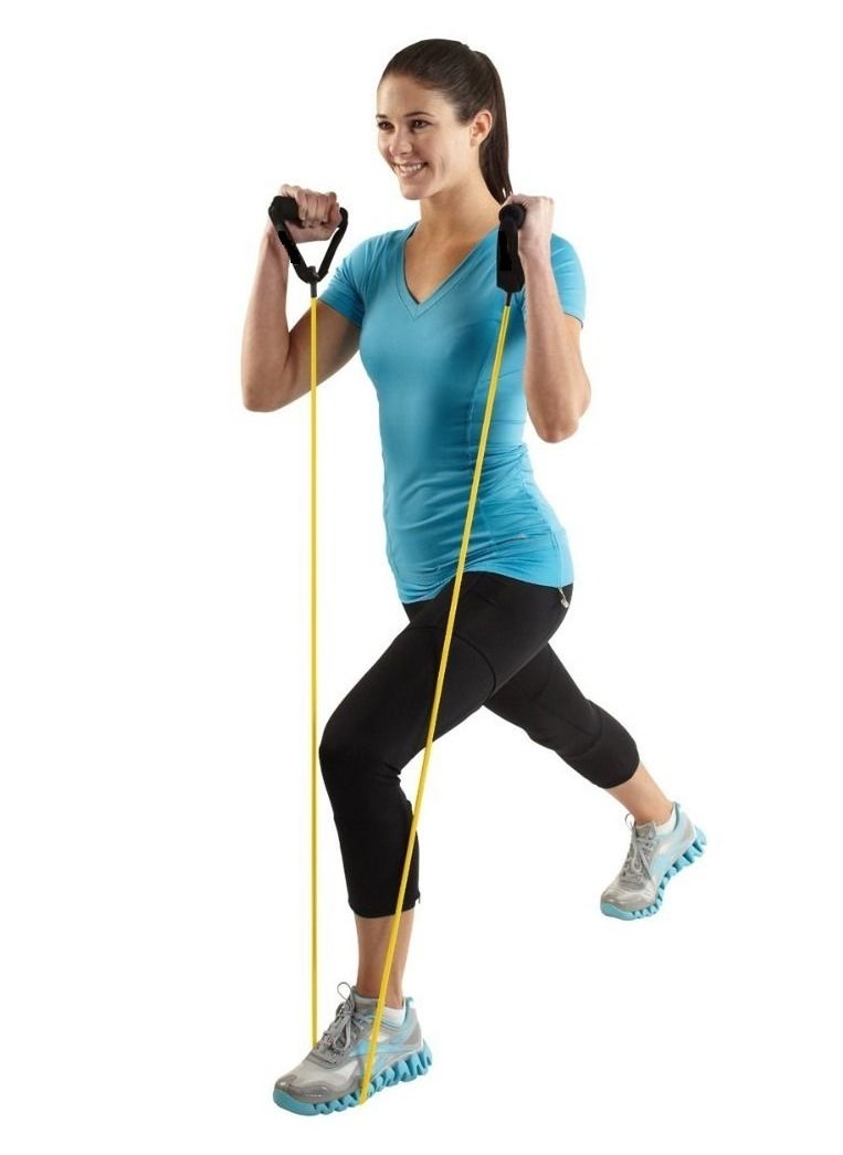 Generic - Pull String For Fitness And Aerobics With Door Anchor 4-6 LB, Yellow - Image 1