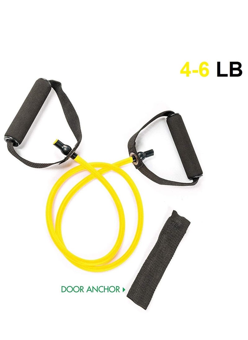 Generic - Pull String For Fitness And Aerobics With Door Anchor 4-6 LB, Yellow - Image 1