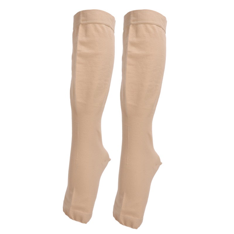 جوارب ضاغطة عالية الركبة مقاس 5XL 23-32 مم زئبق – دعم فعّال للتدفق الدموي – جوارب مقاومة للوريدات الورقية غير الانزلاقية مريحة للرجال والنساء أثناء الوقوف لفترات طويلة واستعادة ما بعد الجراحة - Image 3